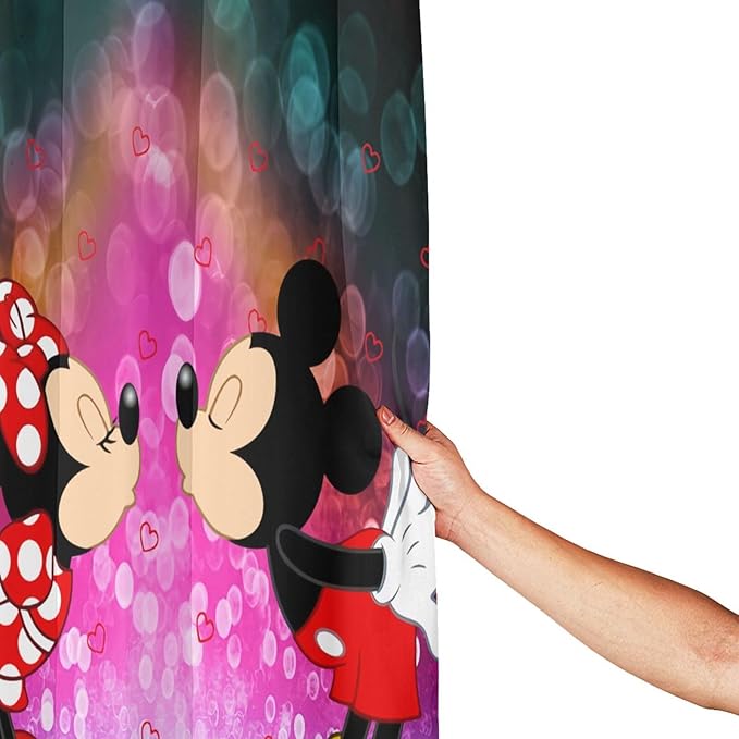 Cute Cartoon Mouse Shower Curtain Bath Curtain Sets Anime Home Decor Gift 72x72 Inch Accessories Great for Showers Bathtubs