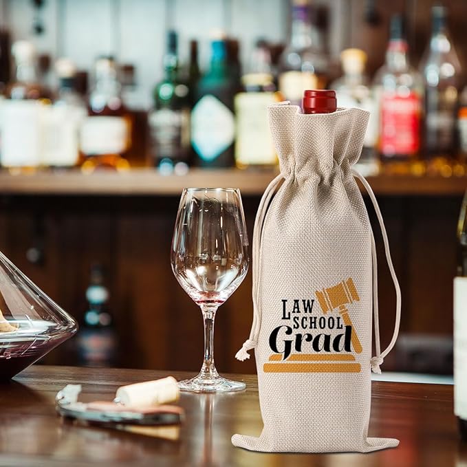 YUANHAO Lawyer Wine Bag Lawyer Gifts for Women Men Lawyer Graduation Gifts Lawyer Appreciation Gifts Thank You Gifts Law College Gifts for Judge Law Grad Wine Bag