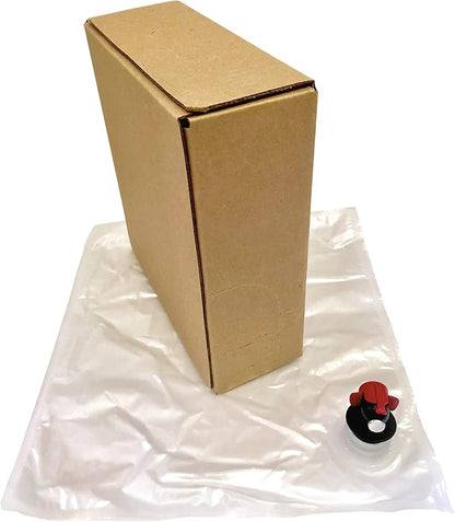 5L Wine Bag-In-Box Kit - 4-Pack [Eco-Friendly Wine Bottle Alternative] - Easily Bottle, Dispense & Store Your Wines - Perfect For Home Winemakers (4 x 5 Liter Bag in Box Kit)