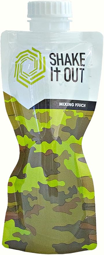 ® Collapsible Shaker Bottle for Protein Shakes, Supplements - 12 Ounce Reusable, Recyclable, Travel Bottle (Camo, Single)