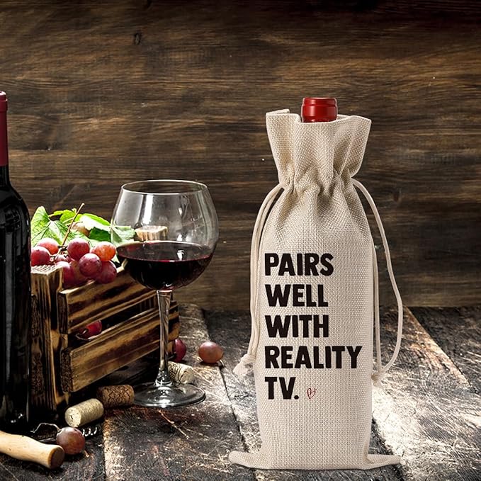 YUANHAO Pairs Well with Reality TV Wine Bag TV Show Fans TV Show Wine Bag Reality TV Lover Teleplay Fans TV Wine Bag