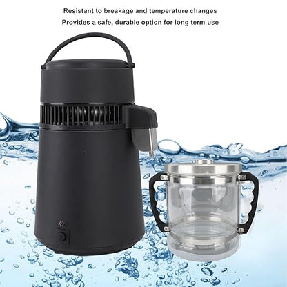 6L Water Distiller Glass Jar for Home Dental Beauty Water Distiller, Replacement Glass Collection Bottle Distiller Water Container, Water Purifier Filter for Home Countertop