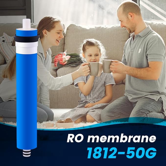 – Membrane for Reverse Osmosis Membrane GPD – Fits Under Sink RO Water Filtration System – Removes Bad Taste and Odor – Membrane Water Filter Replacement (50 GPD, Pack of 1)