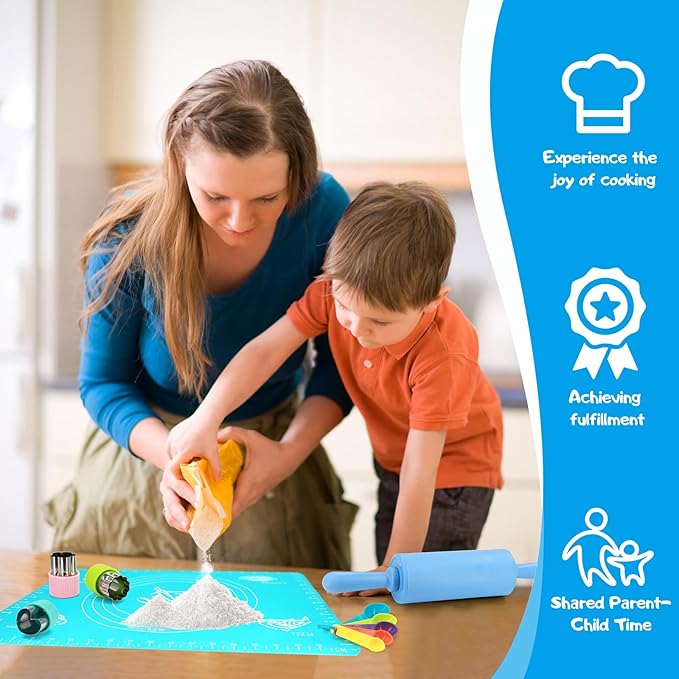 19 PCS Montessori Kitchen Tools for Toddlers Children Safe Knives Set for Real Cooking Kids Cooking Knife for Boys and Girls, MTSR Toys for Fine Motor Skills Hand-Eye COORD & Creativity