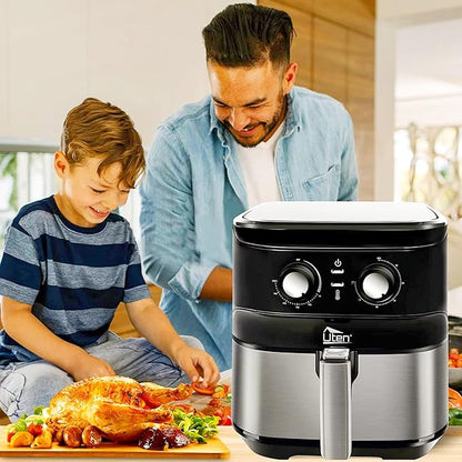 Air Fryer 5.8Qt/5.5L - Uten Electric Airfryer with Temperature Control, Timer, Non-Stick Fry Basket, 1700W High-power, Fast Oven Oilless Cooker, Dishwasher Safe - A Great Kitchen Assistant