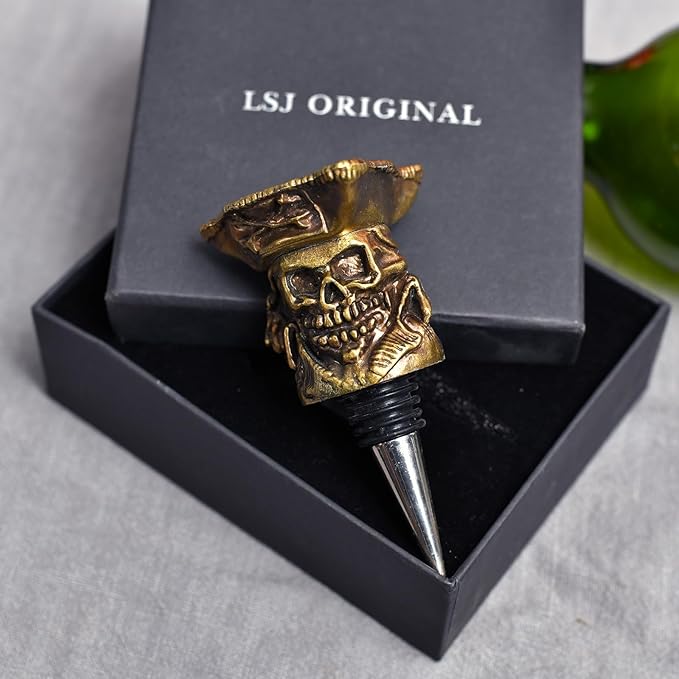 Wine Stopper,Pirate Wine Stoppers for Wine Bottles，Cute Wine Accessories/Kitchen Gadgets