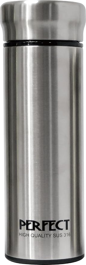 17 OZ 316 Stainless Steel Vacuum Insulated Water Bottle, Keep Cold and Hot, Seamless Cup Leak Proof And Wide Mouth, Sliver