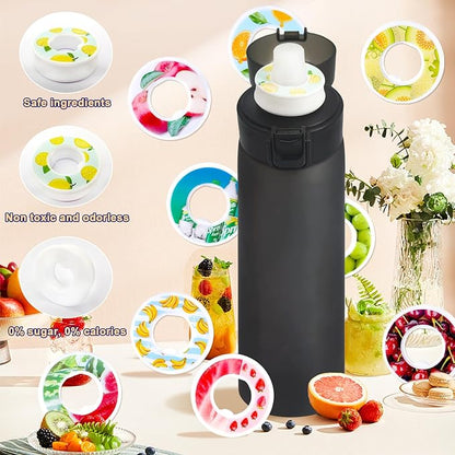 19 Flavor Pods for 650ML Air Water Bottle, Fruit Fragrance Pods Accessory for Scent Water Cup, 0 Sugar 0 Calories Fruit Fragrance Pods for Outdoor Sports, Daily Exercise, Fitness