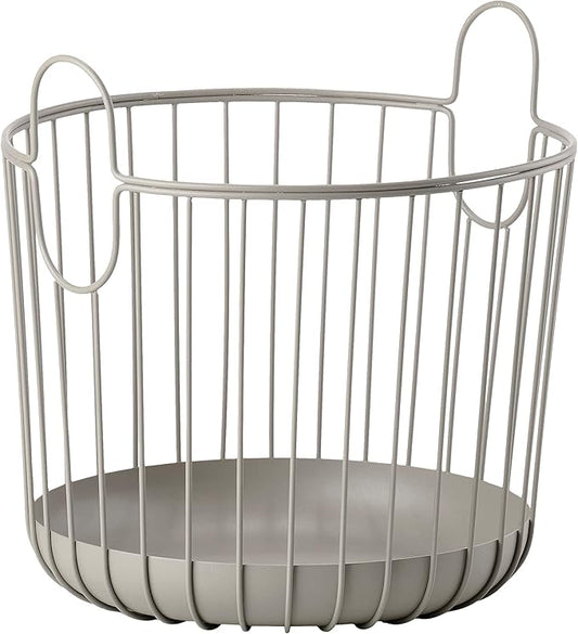 Zone Denmark Inu Basket - Basket with Handles Crafted from Metal - with sleek and sturdy design - Stylish and Functional Storage for Kitchen, Bathroom, Children's Room, and Home Office- (Small)