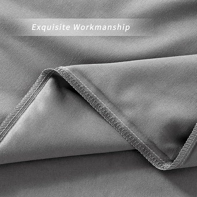 2 Pack Microfiber Zipper Pillowcases, Soft Comfortable Not Shrink Dark Gray Pillow Case, Standard Pillow Cases Set of 2 (20x26 Inches)