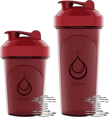 -10 PACK- small Shaker Bottles for Protein Mixes | BPA-Free & Dishwasher Safe | 5 Large 28 oz & 5 20 oz | Blender Shaker Cups for protein shakes