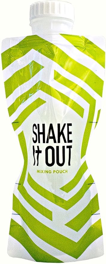 ® Collapsible Shaker Bottle for Protein Shakes, Supplements - 12 Ounce Reusable, Recyclable, Travel Bottle (Lime / White, Single)