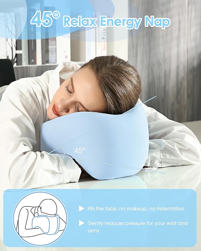 Neck Pillow Airplane, 360° Head Support 2 in 1 Travel Pillows for Adults, Adjustable U Shape Memory Foam Airplane Pillow for Travel, Home, Office, and Gaming