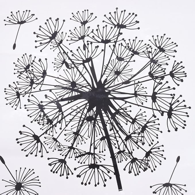 2 Sets of Dandelion Flower Wall Stickers, Blue Dandelion Wall Stickers, Home Decoration, Flower Wall Stickers, Peelable Decorative Stickers, Bathroom Wall Stickers Art(B 1 PC)