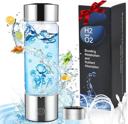 PYOF 2024 New Hydrogen Water Bottle, Hydrogen Water Bottle Generator Portable Rechargeable for Home Travel, Improve Water in 3Min Quick Electrolysis, SPE PEM Technology [Gifts for Love]