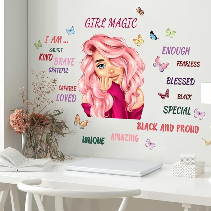 Beautiful Girl Wall Decals Inspirational Girl Wall Stickers Princess Wall Sticker Inspirational Home Kid Room Decoration Bedroom Playroom Art Gift