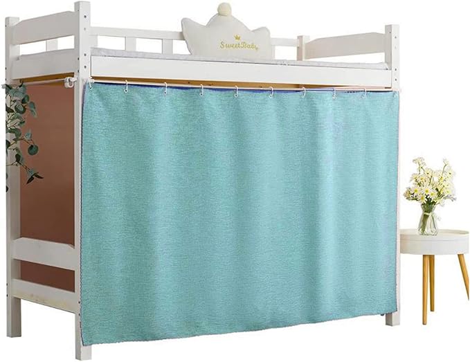 Dorm Home Solid Thicken Bunk Blackout Bed Curtains Cloth Bed Canopy Students Single Sleeper，1panel