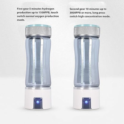 300ml Level Up Hydrogen Water Bottle, 3000PPB Hydrogen Water Ionizer, High Efficiency Portable Hydrogen Water Bottle for Home Office 5V