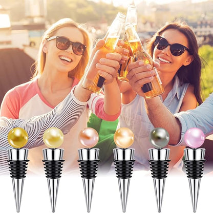 12 Pieces Metal Bottle Stopper 16 x 3/8 Blank Stainless Steel Wine Bottle Stopper Kit Reusable Wine Saver Corks Chrome Bottle Stopper Set Hardware for Wedding Wine Party Bar Turning