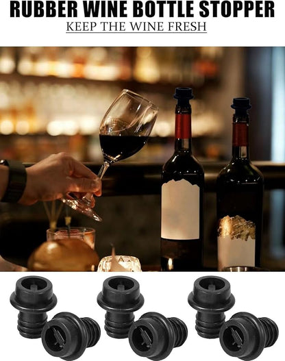 15PCS Wine Bottle Saver Vacuum Stoppers,Rubber Wine Bottle Stopper,wine saver vacuum stoppers,Reusable Bottle Caps Sealing Plug with Airtight Seal to Keep Wine Fresh for Wine,Beer Bottles