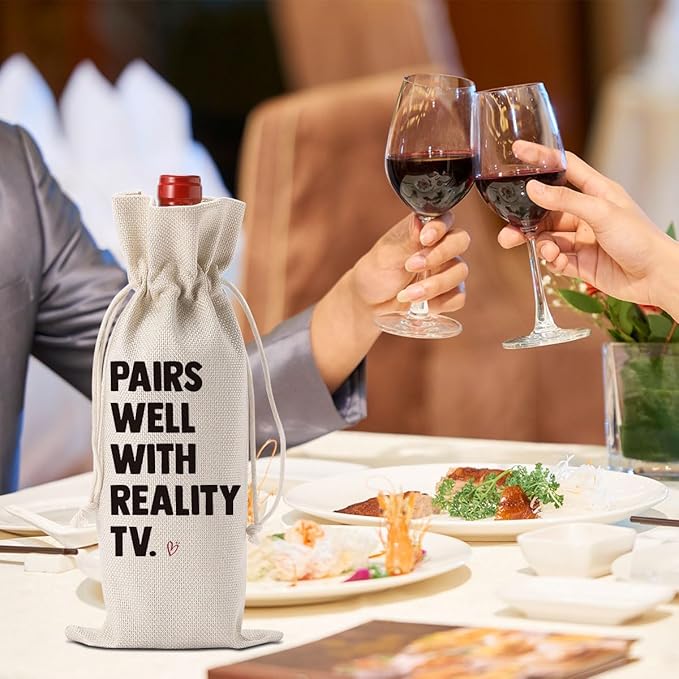 YUANHAO Pairs Well with Reality TV Wine Bag TV Show Fans TV Show Wine Bag Reality TV Lover Teleplay Fans TV Wine Bag