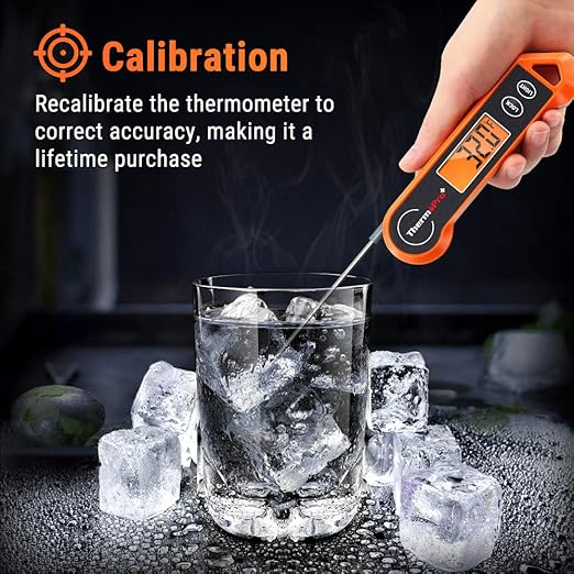 ThermoPro TP19H Digital Meat Thermometer for Cooking with Ambidextrous Backlit and Motion Sensing Kitchen Cooking Food Thermometer for BBQ Grill Smoker Oil Fry Candy Instant Read Thermometer