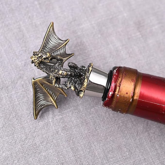 Wine Stopper,Dragon Wine Stoppers for Wine Bottles，Cute Wine Accessories/Kitchen Gadgets D1