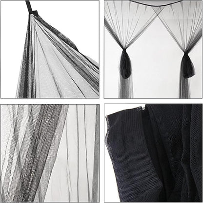 Minimalist Four Corner Mosquito Net Post Bed Curtain Canopy Hanging Kit Romantic Home Bedroom Decoration Princess Curtains for Tent Kids Rooms Baby Bassinet Outdoor Court Landing Garden Camping