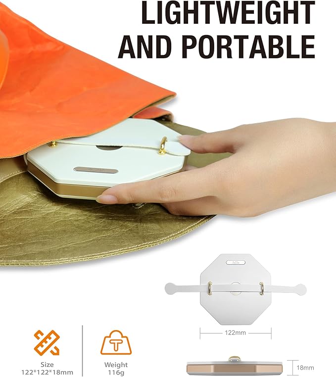 Battery Operated Lamp with Handle, Rotating Folding Lamp, Cyberpunk Portable Light, Folding Paper Lantern for Home, Office, Living Room