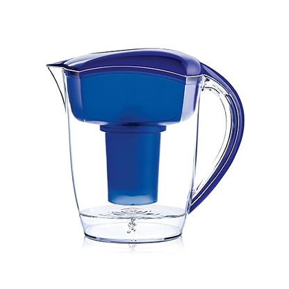 Santevia Classic Alkaline Water Filter Pitcher | Water Filtration System | Chlorine and Lead Filter | Water Purifier Pitcher | 9-Cup Home Water Filter