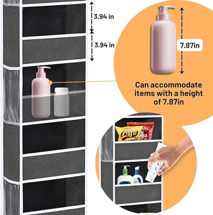 1 Pack Over the Door Organizer 7 Tiers, Baby Organizers and Storage, Weight Capacity of 50 lbs for Back of Door Organizers,Door Hanging Organizer for Closet,Diaper Organizer,Toy Storage