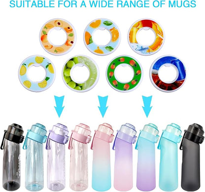 19 Flavor Pods for Air Water Bottle, Scent Rings Water Bottles Accessory, 0% Sugar 0% Calories Fruit Fragrance Pods for Daily Exercise Boost Drinking Water