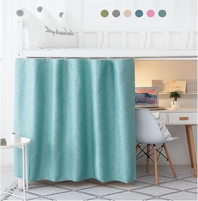 Dorm Home Solid Thicken Bunk Blackout Bed Curtains Cloth Bed Canopy Students Single Sleeper，1panel