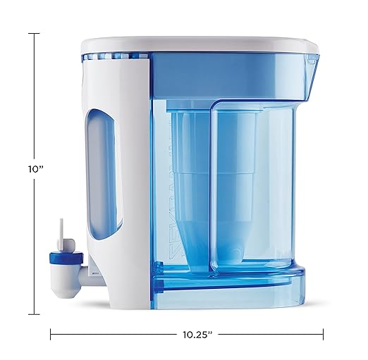 ZeroWater 12-Cup Ready-Read 5-Stage Water Filter Pitcher – 0 TDS for Improved Tap Water Taste - IAPMO Certified to Reduce Lead, Chromium, and PFOA/PFOS