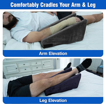 Zomaple Arm Elevation Pillow for Post Surgery Support - Recovery Boost Arm Pillow for Adults After Surgery - Arm Rest Pillow for Bed & Couch with Elbow Pillow [Patented Design]