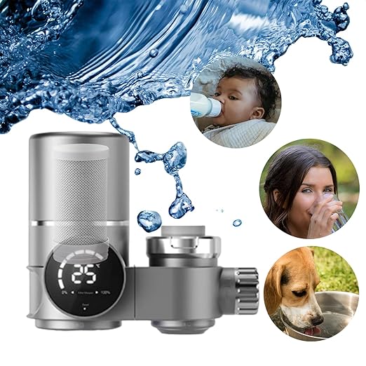 2 Pack Water Faucet Mount Water Filter Tap Drinking Water Filter Replacement for 264 Gallons, Filters Around 70 Substances