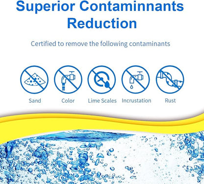 1 Micron 10" x 2.5" Whole House CTO Carbon Water Filter Cartridge Replacement for Home Countertop System, Dupont WFPFC8002, WFPFC9001, FXWTC, SCWH-5, WHEF-WHWC, WHCF-WHWC, CTO10, T01, 4PACK