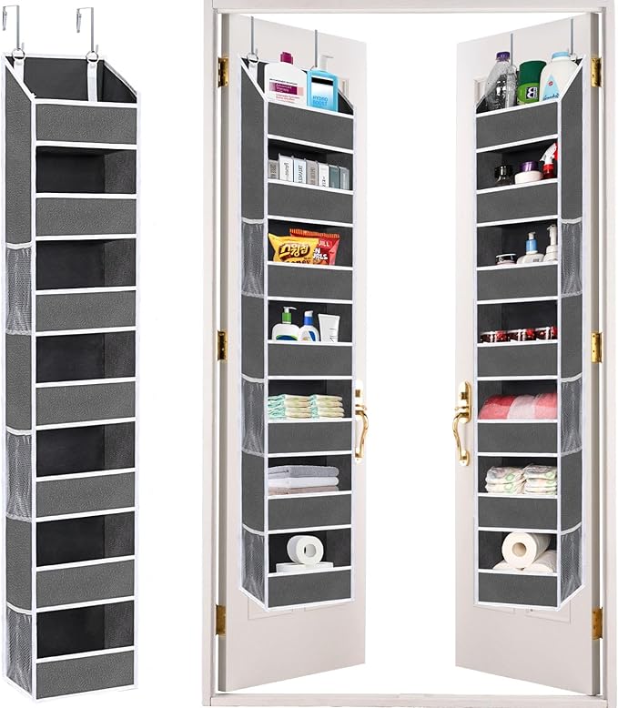 1 Pack Over the Door Organizer 7 Tiers, Baby Organizers and Storage, Weight Capacity of 50 lbs for Back of Door Organizers,Door Hanging Organizer for Closet,Diaper Organizer,Toy Storage