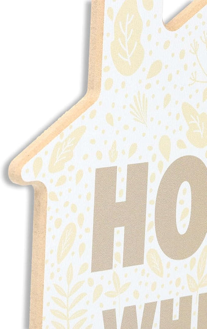 Open Road Brands Disney Winnie The Pooh Home is Where The Honey is Wood Wall Decor - Cute Winnie The Pooh Wall Art for Kitchen or Home Decor