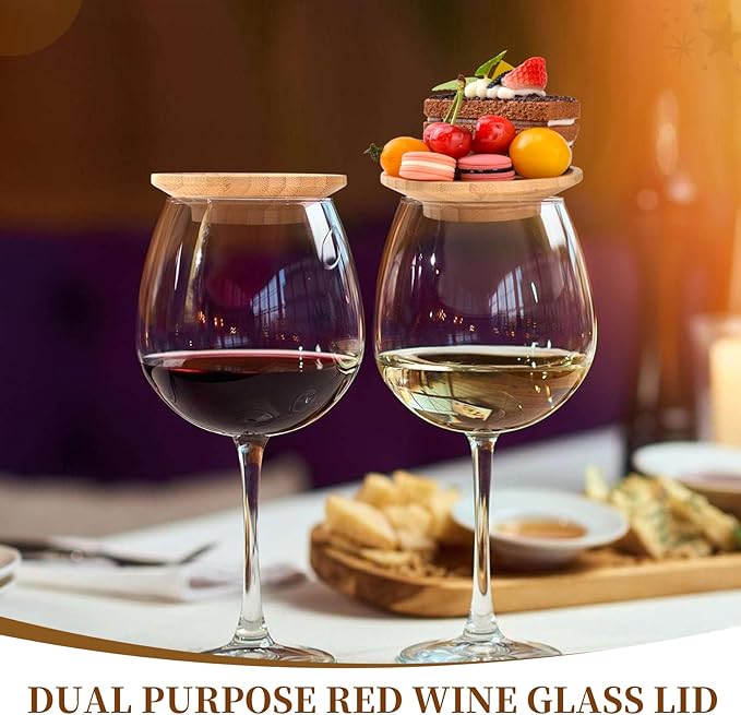 10 Pcs Wine Glass Charcuterie Topper, Wine Glass Topper Coasters Plate, Wine Glass Charcuterie Board Topper for Family Gatherings, Restaurants, Bars