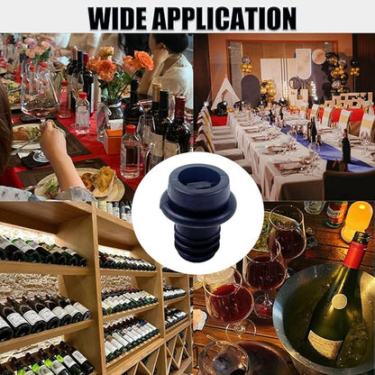 15PCS Wine Bottle Saver Vacuum Stoppers,Rubber Wine Bottle Stopper,wine saver vacuum stoppers,Reusable Bottle Caps Sealing Plug with Airtight Seal to Keep Wine Fresh for Wine,Beer Bottles