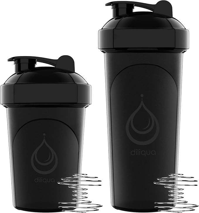 -10 PACK- small Shaker Bottles for Protein Mixes | BPA-Free & Dishwasher Safe | 5 Large 28 oz & 5 20 oz | Blender Shaker Cups for protein shakes