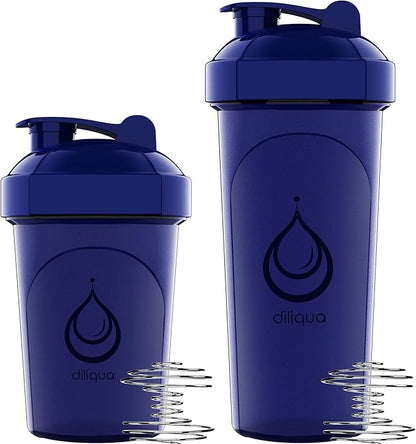 -10 PACK- small Shaker Bottles for Protein Mixes | BPA-Free & Dishwasher Safe | 5 Large 28 oz & 5 20 oz | Blender Shaker Cups for protein shakes