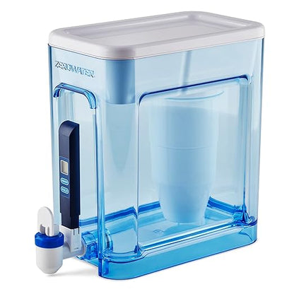 ZeroWater 22 Cup Water Filter Dispenser + 3 Replacement Filters