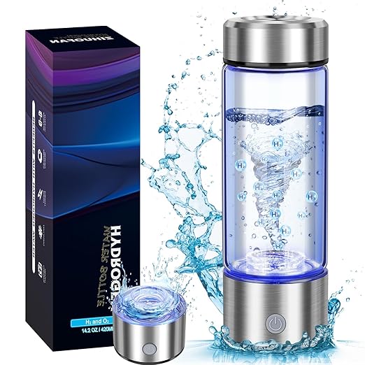 420ml Hydrogen Water Ionizer,Hydrogen Water Bottle, 2024 Portable Hydrogen Water Generator with 3-Minute Rapid Electrolysis, Suitable for Home, Office,Daily Use