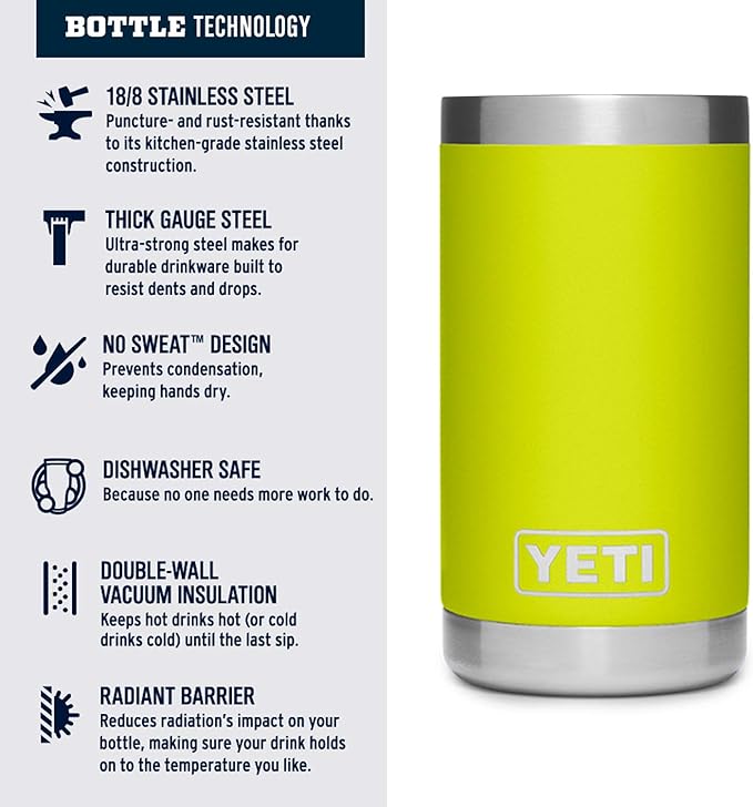 YETI Rambler Jr. 12 oz Kids Bottle, with Straw Cap