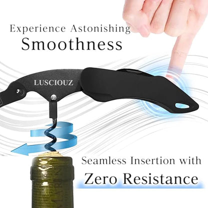 Zero Resistance Corkscrew Silent Wine Bottle Opener Waiters Corkscrew Wine Key Made in Japan