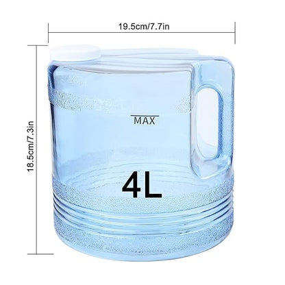 1 Gallon/ 4l Water Plastic Carafe for Distiller,Replacement Distilled Water Jug Compatible with Counter Top Water Distiller Filter