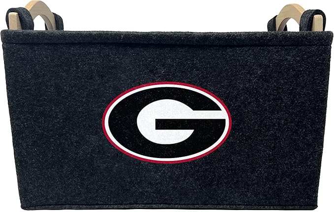 NCAA Officially Licensed Basket | Great for Dog Toys & Home Use (Georgia Bulldogs)