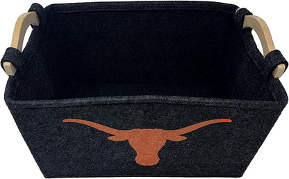 NCAA Officially Licensed Basket | Great for Dog Toys & Home Use (Texas Longhorns)